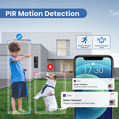 Eken Wireless Doorbell Camera With Chime Smart Video Doorbell Camera With Motion Detector | Cloud Storage | Hd Live Image | 2-Way Audio | Night Vision | 2.4G Wifi | 100% Wire-Free For Ios & Android #TOP3