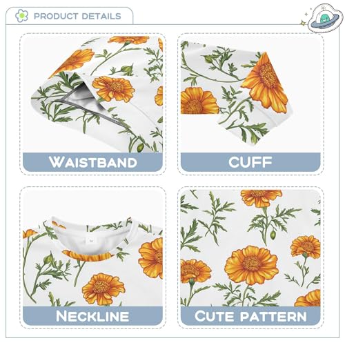 JUNZAN Safari Marigold White Little Boys Sweatshirts Hoodies Long Sleeve Hoodie for Boys Athletic 4T3