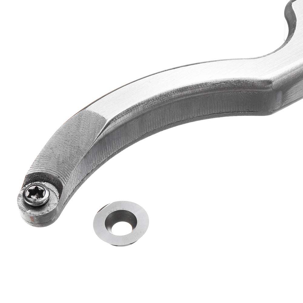 Scalpello per Tornio, Stile Gancio per Utensile da Tornitura per Legno con Inserti in Carburo Di Legno e Manico in Lega Di Alluminio per Hobbista Del Legno Falegname Fai da Te/a/Small Bend