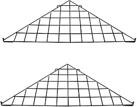 Prolinemax Black Corner Triangle Wire Grid Shelf Slat Grid 24
