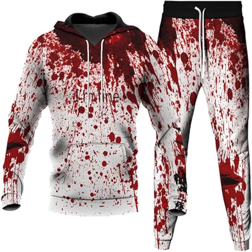 Halloween-Jogginganzug für Herren mit Hose und Kapuzenpullover, Halloween Pullover,Trainingsanzug, Unisex Halloween-Jogginganzug für Herren mit Hose und Kapuzenpullover, Halloween Pullover,Trainingsanzug, Unisex