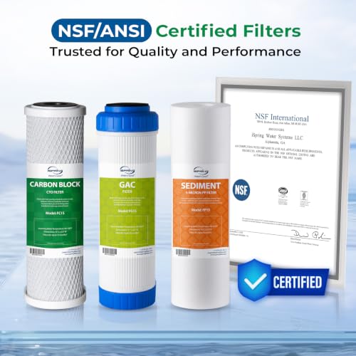 Image of iSpring US31KF 3-Stage Chlorine Removal Under Sink Water Filter System