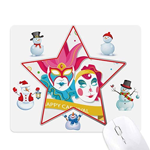 Tapis de souris Carnaval de Venise et neige pour embellir votre espace de télétravail