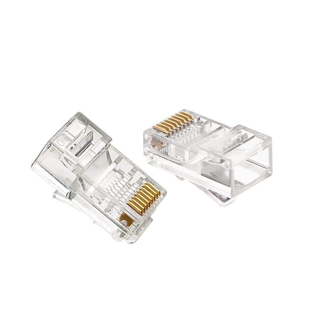 UPVsales® RJ45 LAN Connector Plugs (100Nos Pack)