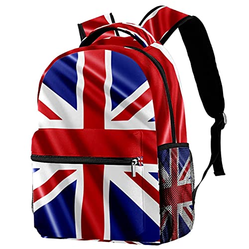 Sac à dos femme motif drapeau britannique bleu : le sac idéal pour tout ranger