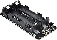 Vista 8 de diymore Soporte de batería 1865O doble Li-ion V8 Escudo de batería Micro USB 5V/3A 3V/1A Power Bank Módulo de carga de batería para Raspberry Pi