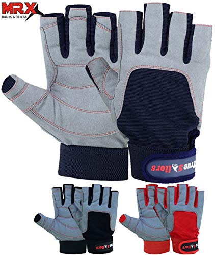 MRX BOXING & FITNESS Sailing Gloves with 3/4 Finger and Grip for Men
