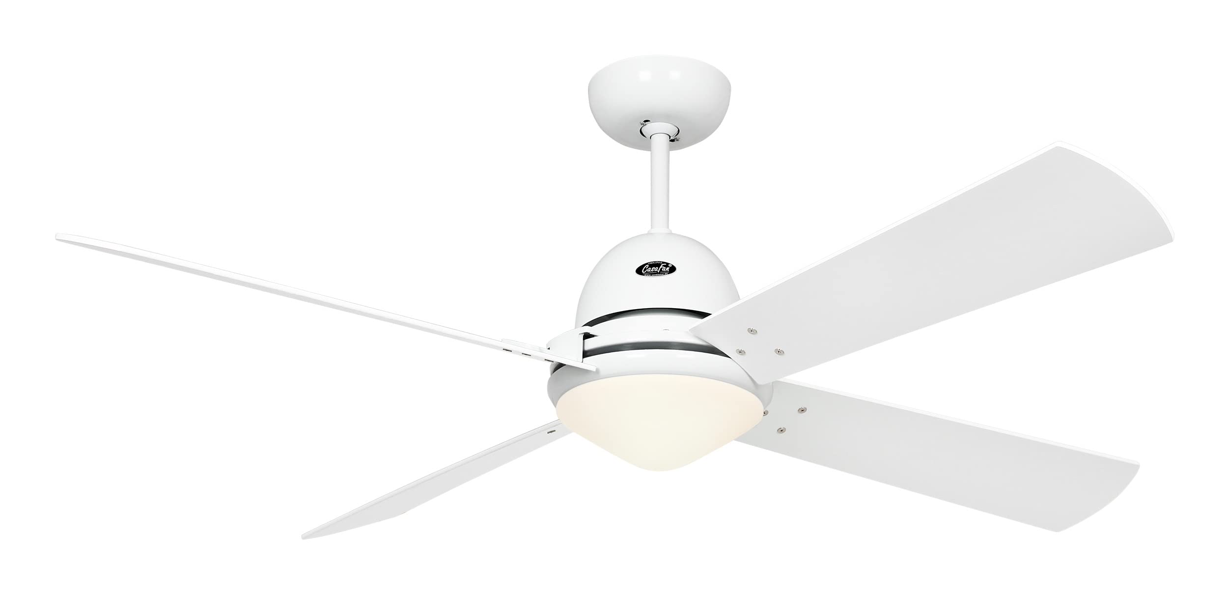 Ventilateur de plafond LIBECCIO ventilateur de salon sans télécommande laque blanche