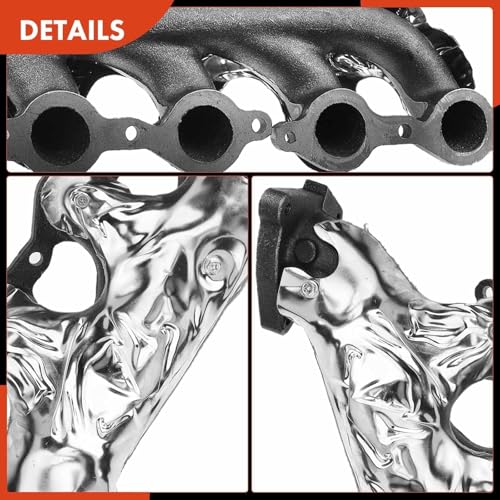 A-Premium Right Exhaust Manifold W/Gasket, Studs & Nuts & Heat Shield Compatible with Chevy, GMC & Cadillac - Silverado 1500 2500 3500, Express, Suburban, Tahoe, Avalanche,Sierra, Escalade & More by A-Premium - Image 7