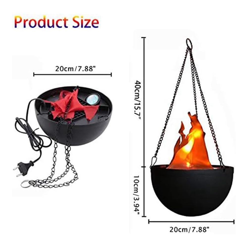 berjalan 3D Fake-Fire Light, Hanging LED Flame Light - Image 2