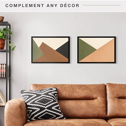 Image of MCS Gallery Foundation Poster Frame, Picture Frame For Wall Art, Black, 13 x 19 Inch, 2-pack