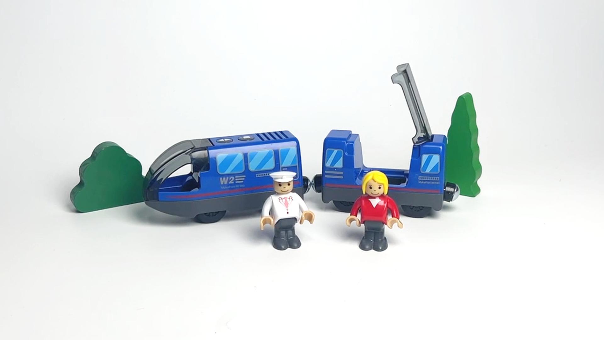 Train Électrique Herefun Pour Enfants - Locomotive à Piles Avec Connexion Magnétique