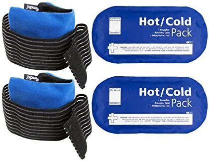 Emdiq Adjustable Compress Wrap and Steroplast Hot Cold Gel - 2 Sets