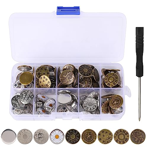 Jeansknöpfe, Rostfrei, Metallknopf, 14mm, 17mm, 20mm,Hosen, Jacken