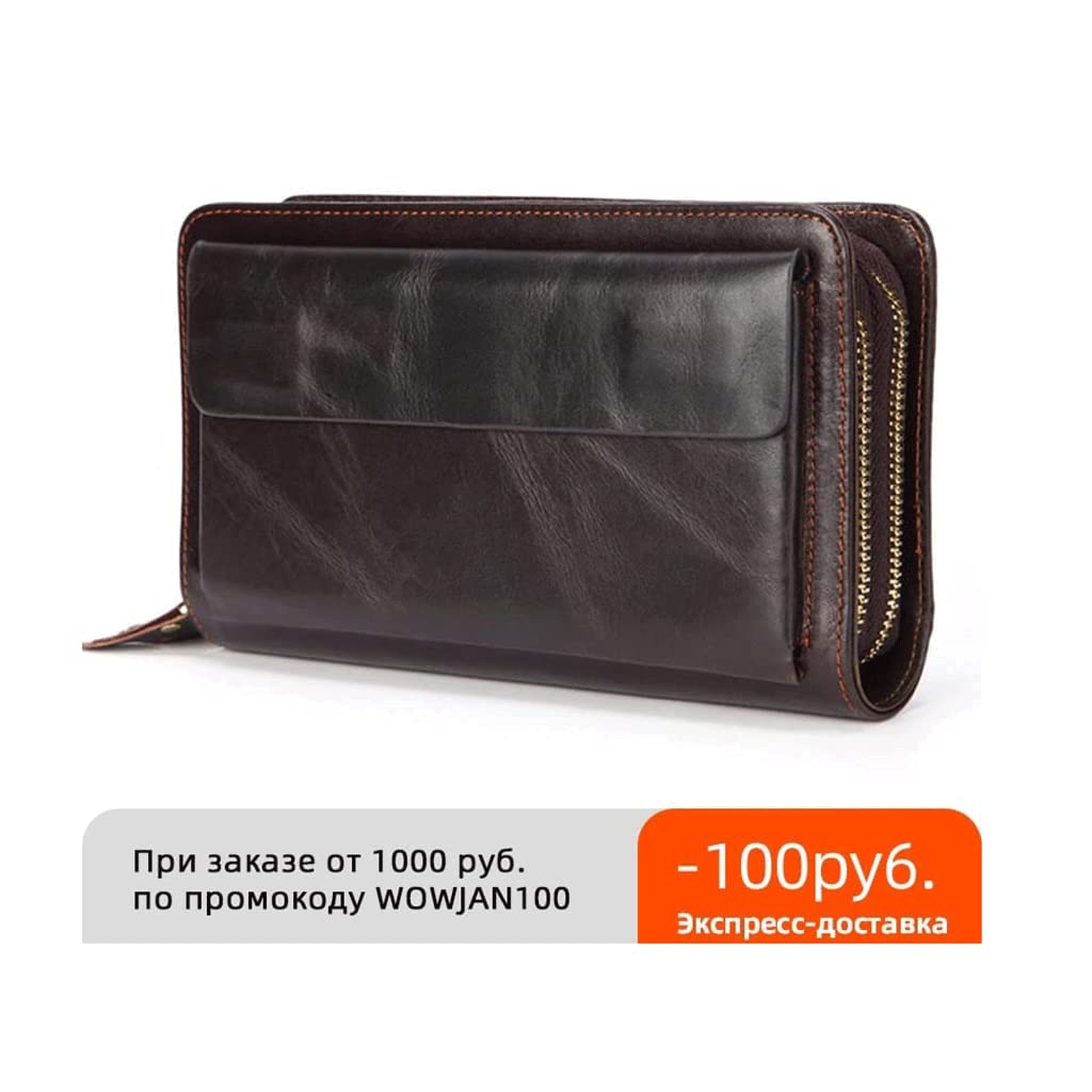 LIOONS Cartera Cartera De Cuero para Hombre, Tarjetero Largo De Gran Capacidad, Monedero De Viaje De Moda De Negocios para Hombre, Duradero Monedero