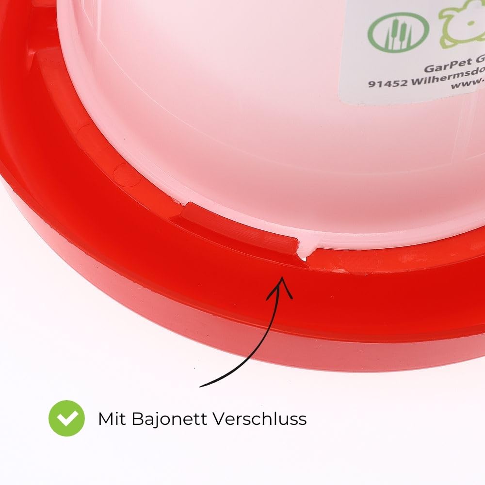2er Set Hühnertränke 3 L Geflügeltränke Hühnerzubehör Wasserspender Hühner Kükentränke Wassertränke Hühner Hühnertränke Automatisch Tränke