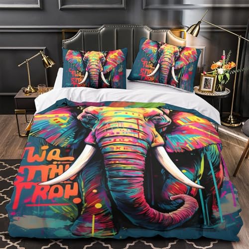 Parure de lit enfant éléphant pour des nuits douces toute l'année - 4
