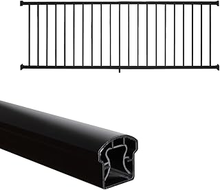 Weatherables 42 in. H x 8 ft. W Stanford Deck Railing Kit – Aluminum Por...
