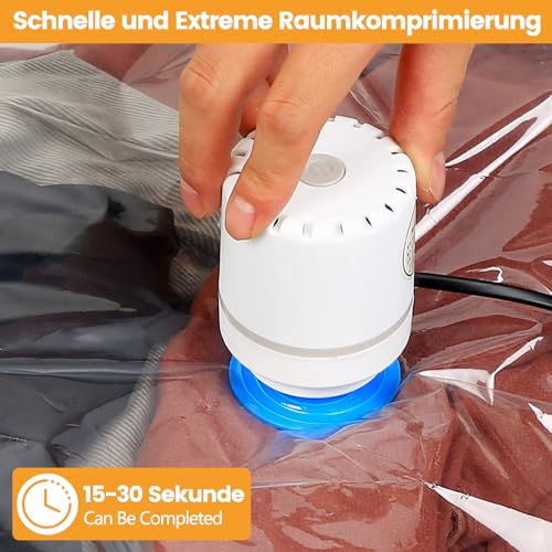3 PcsSac Sous Vide Vetement Aspirateur, Sac de Compression, Sac Rangement Sous Vide, Sacs de Compression de Voyage pour Oreillers, Couettes, Valises, Vêtements, Voyage (100 x 120 cm) – vue 6