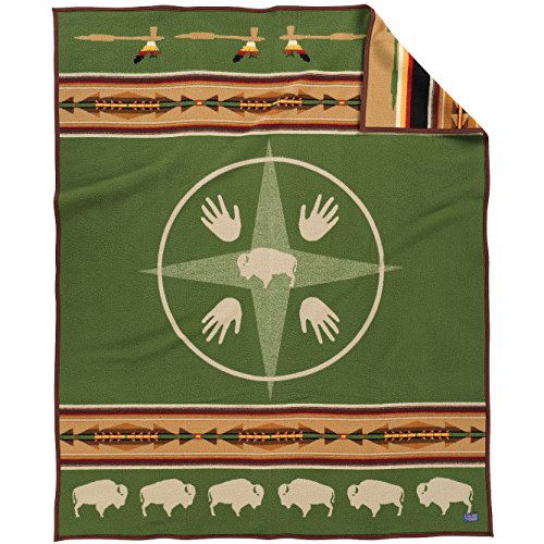 Pendleton Big Medicine Blanket, Chive, Twin #TOP14