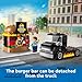 LEGO City Burger Truck Toy Building Set, Fun Gift for Kids Ages 5 Plus, Burger Van and Kitchen Playset, Vendor Minifigure and Accessories, Imaginative Pretend Play for Boys and Girls, 60404