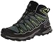 Salomon Men's X Ultra Mid 2 GTX Multifunctional Hiking Boot, Beetle Green/Black/Spring Green, 10.5 M US