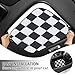 TOMALL Car Sunroof Shade Cover Compatible with Mini Cooper R56/F56/R60/F54/R55/F55 Car Accessories Foldable Anti-UV Ray 2Pcs Sun Shade Roof Trim for Countryman Clubman All Years Accessories(Checkered)