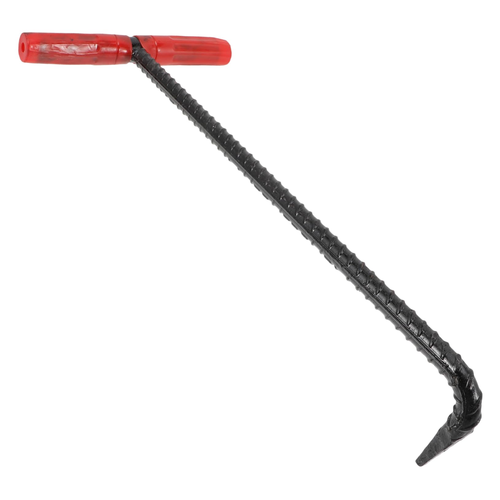 MUSISALY Practical Manhole Cover Hook T-Shaped Rebar Lifter Steel Pull Hook Easy to Carry for Lid