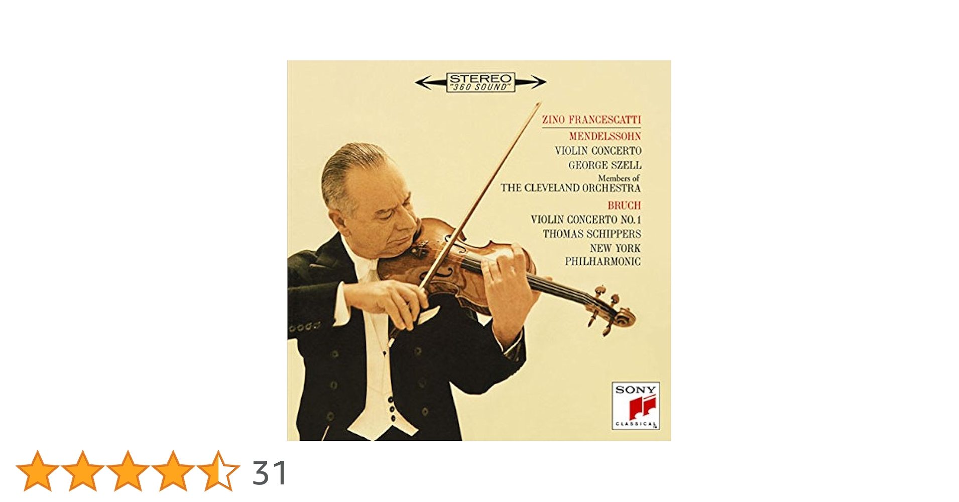 売約済】シェリング ／チャイコフスキー＆メンデルスゾーン 売約