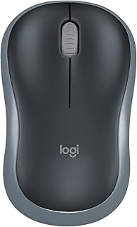 ماوس لاسلكي M185 من لوجيتك، لون رمادي سويفت