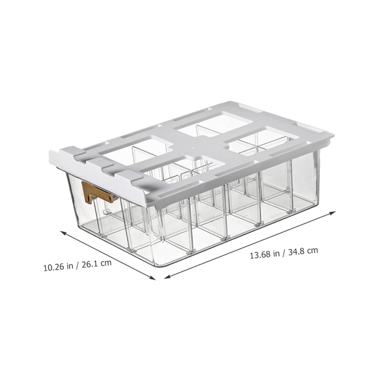 CHILDWEET Caja De Almacenamiento Multiuso Para Ropa Interior y Calcetines Organizador Transparente De Cajón Compartimentos Para Armarios y Organización Casa