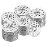 sourcing map 500pcs Plaster Washers 1 Inch / 25mm Plaster Repair Rings Buttons Zinc Plated Metal Washer Flat Profile Washers for Wall Ceiling Drywall Repair