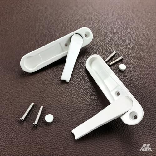 Miniatura 2 de Manija Oculta Para Ventana, Accesorios De Aleación De Zinc Blanco De 25 Mm, Cierre Invisible Para Ventana Con Tornillos De Acero Inoxidable, Accesorios Universales De Repuesto Para Ventana