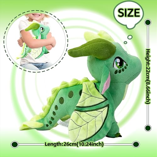 Wings Plush Dragon, Fire Dragon 10" Stuffed Animal Merch Toys Gifts by Kobataro - Used condition - Image 3