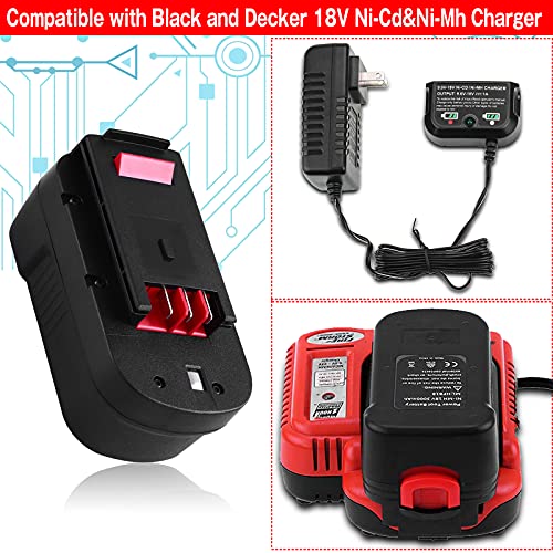 【Upgraded to 3800mAh】 18 Volt 3.8Ah Ni-Mh HPB18 Battery Compatible with Black and Decker 18V Battery HPB18 HPB18-OPE 244760-00 A1718 FS18FL FSB18 Firestorm - Thumbnail 6