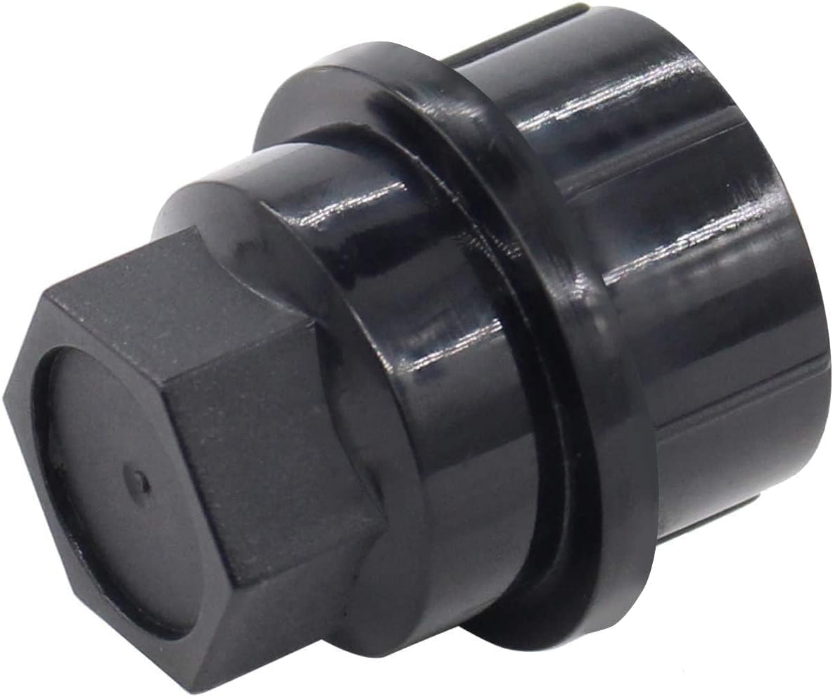 FZJDSD 24pcs 15646250 Black Wheel Lug Nut Caps Covers fit for Chevy fit for Cadillac fit for Gmc 1500 2500 Truck Thread Size M27-2.0 Hexagon Thread Size 27mm Inner Thread Size 22mm Height 40MM