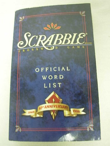Official Word List Scrabble Crossword Game 50TH Aniversary