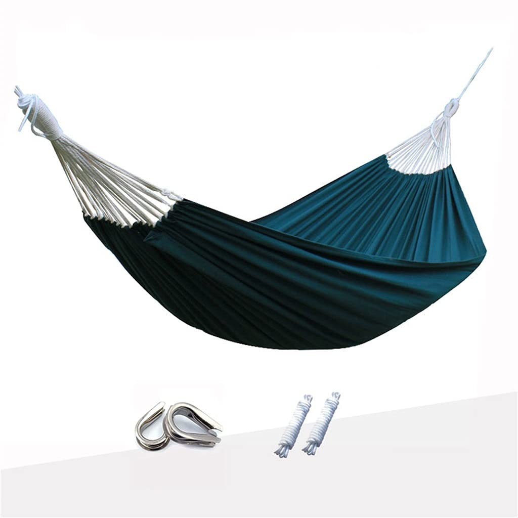 Camping hammock, Portable Hammock Outdoor Camping Canvas Color Hammocks Home Courtyard Balcony Dormitory Swing