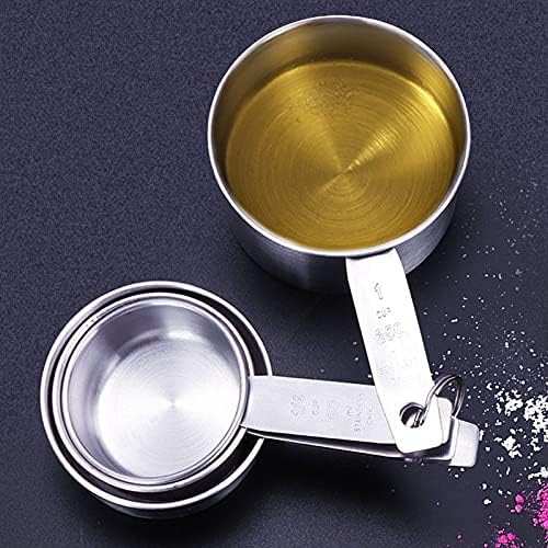 Measuring Cups Stackable Kitchen Measuring Spoon Set Stainless Steel Tablespoons Home Measuring Cups and Spoons Set(12pcs Measuring Cup) (11pcs Measuring Cup)