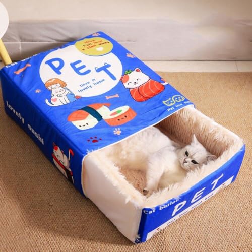 Coussin rectangulaire pour animaux de compagnie lit chat design collation - 4