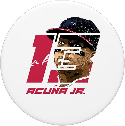 Miniatura 3 de Ronald Acuna Jr Silhouette El De La Sabana Atlanta MLBPA PopSockets intercambiables PopGrip
