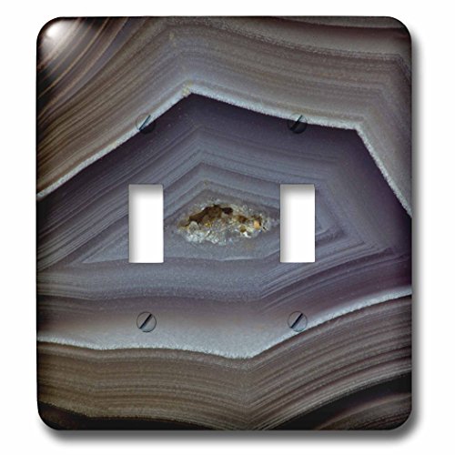 Interrupteur à bascule double 3D Rose agate gris lsp_229638_2