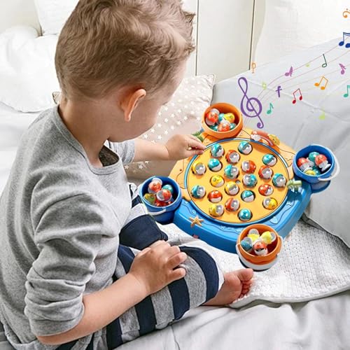 Compétences motrices en éveil avec ce jeu de pêche interactif