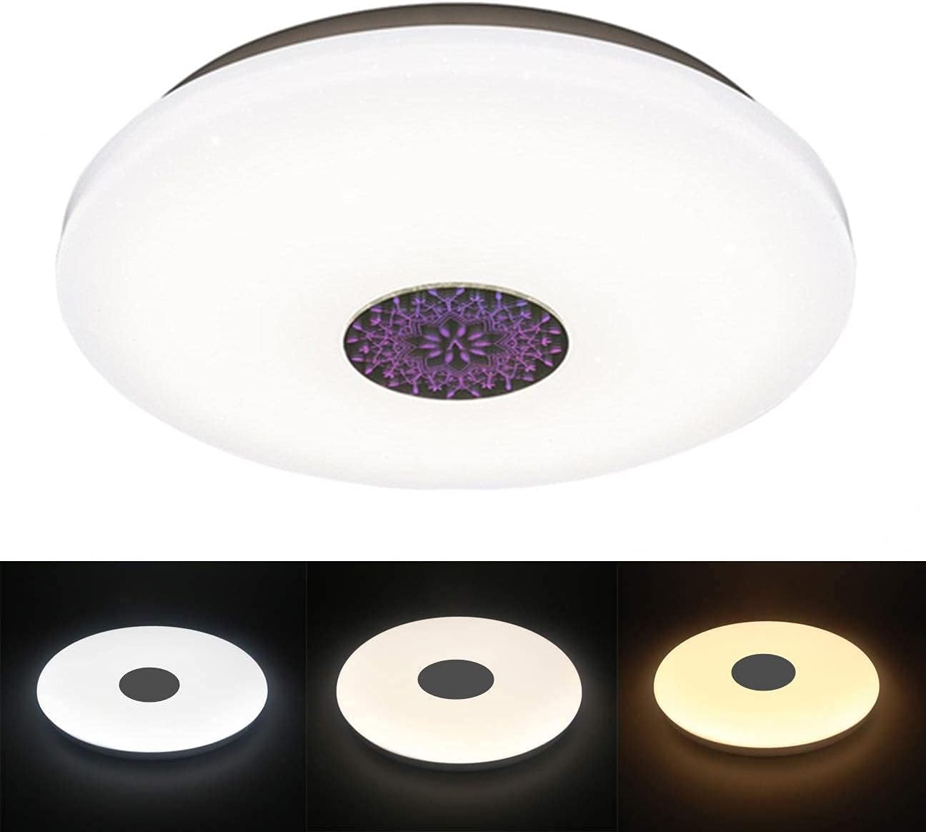 LED Flush Mount Ceiling Lights 36W with 3600LM Selectable CCT 3000K-6000K Dimmable, Overhead Modern Ceiling Lamp for Kitchen, Living Room, Bedroom, Laundry, Closet