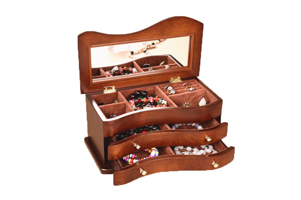 Boîte à bijoux bois massif pour sublimer la décoration de votre coiffeuse au quotidien