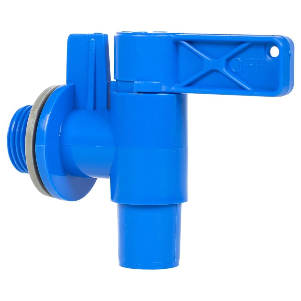 Depósito de agua con grifo, 20 L, transparente, plástico HDPE, apilable, con gran apertura de llenado y asa para camping, exterior, emergencia y almacenamiento