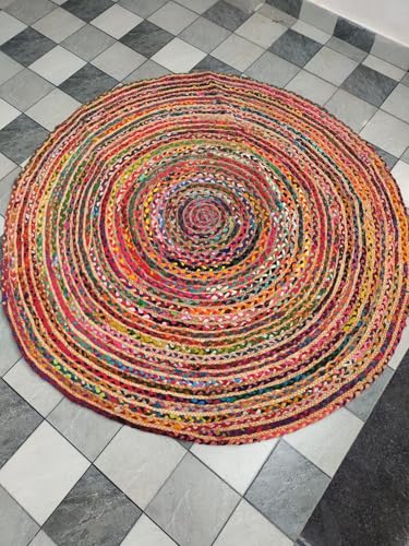 Tapis de porte rond Yonir pour sublimer votre salon ou coin yoga