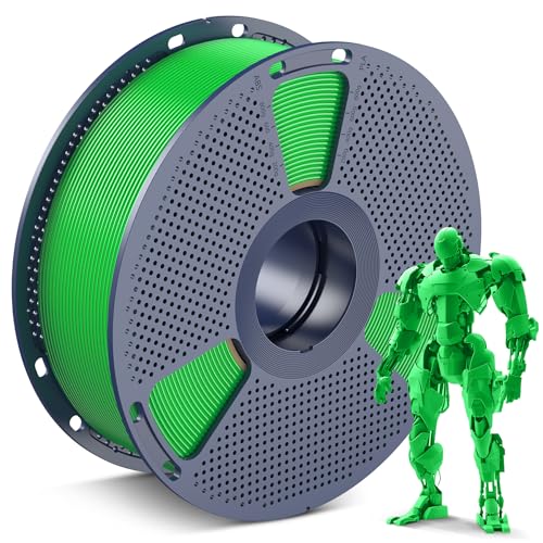 Image of PLA 3D Printer Filament, SUNLU Neatly Wound PLA Filament 1.75mm Dimensional Accuracy + /- 0.02mm, Fit Most FDM 3D Printers, Good Vacuum Packaging Consumables, 1kg Spool (2.2lbs), 330 Meters, PLA Green