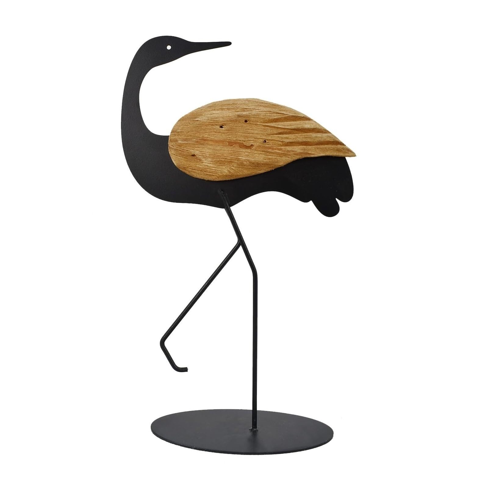 Sculptures et Accessoires Décoratifs Grue en Bois Fait Main