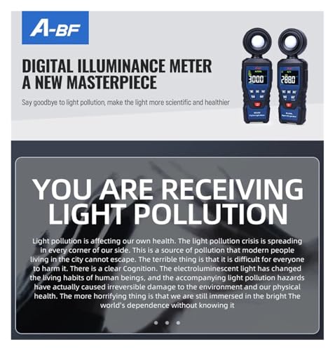 Illuminomètre avec mesure Max Min BCL620L pour test d'éclairage précis